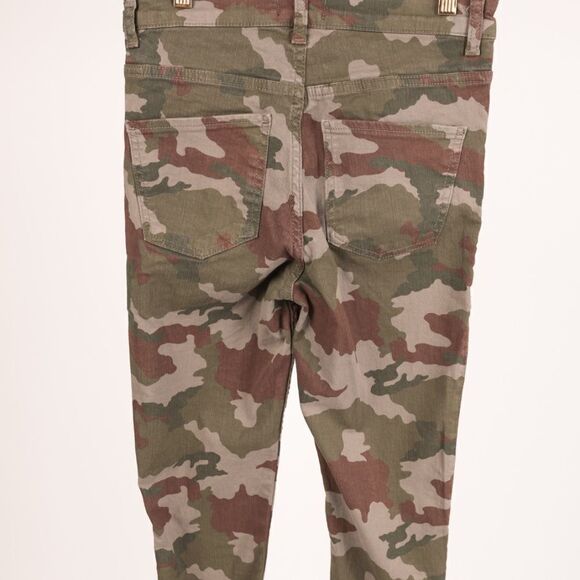 Zara Camouflage Skinny Pants Jeans US 6 EU 38 Camo - Picture 3 of 8